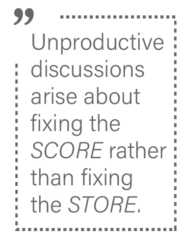Fix the store not the score