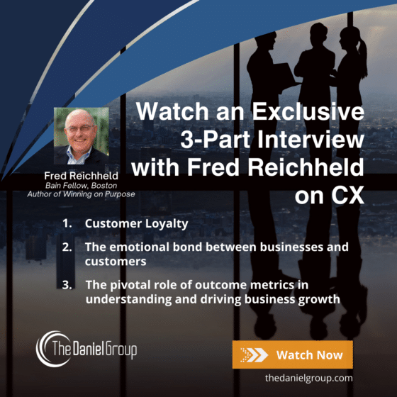 Sustainable Business Growth: Watch an Exclusive 3-Part Interview with Fred Reichheld on CX