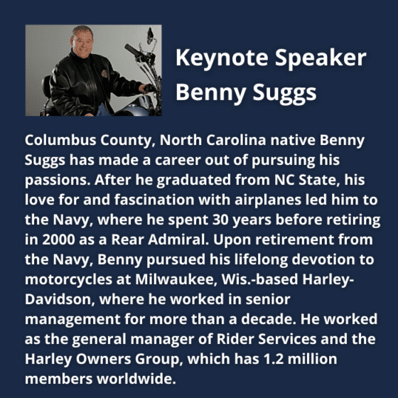 Build a Stronger CX Culture, Charlotte, NC, March 5-7, 2024, Keynote Speaker, Benny Suggs, Harley Davidson